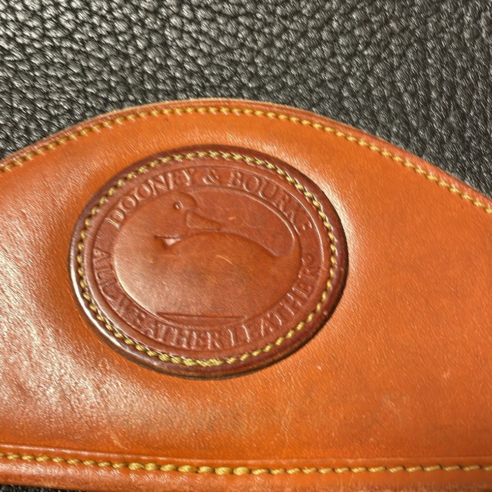 Dooney & Bourke Black and Brown Leather Shoulder Bag - Picture 2 of 8